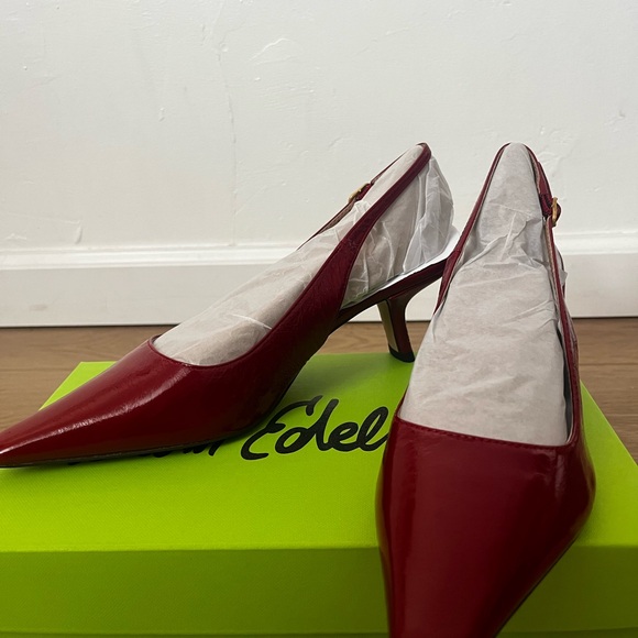 Sam Edelman Shoes - Sam Edelman Red Bianka Slingback Pumps